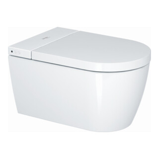 Duravit Starck Lite WC suspendu, cuvette à chasse profonde 37,8x57,5 cm, avec SensoWash, sans bride, blanc, sans bride