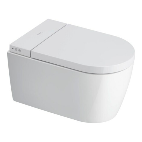 Duravit Starck Lite WC suspendu, cuvette à chasse profonde 37,8x57,5 cm, avec SensoWash, sans bride, blanc, sans bride