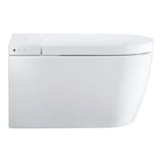 Duravit Starck Lite WC suspendu, cuvette à chasse profonde 37,8x57,5 cm, avec SensoWash, sans bride, blanc, sans bride-2