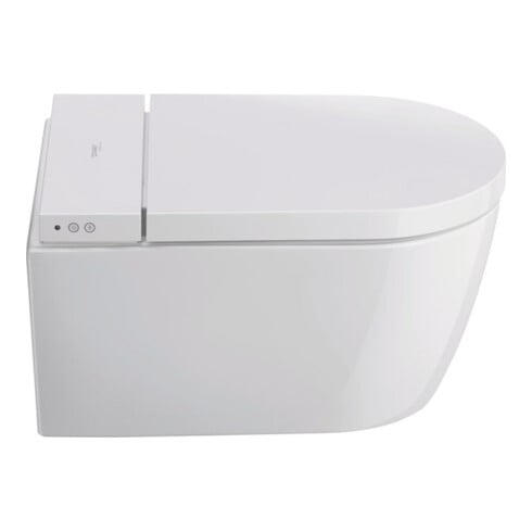 Duravit Starck Lite WC suspendu, cuvette à chasse profonde 37,8x57,5 cm, avec SensoWash, sans bride, blanc, sans bride