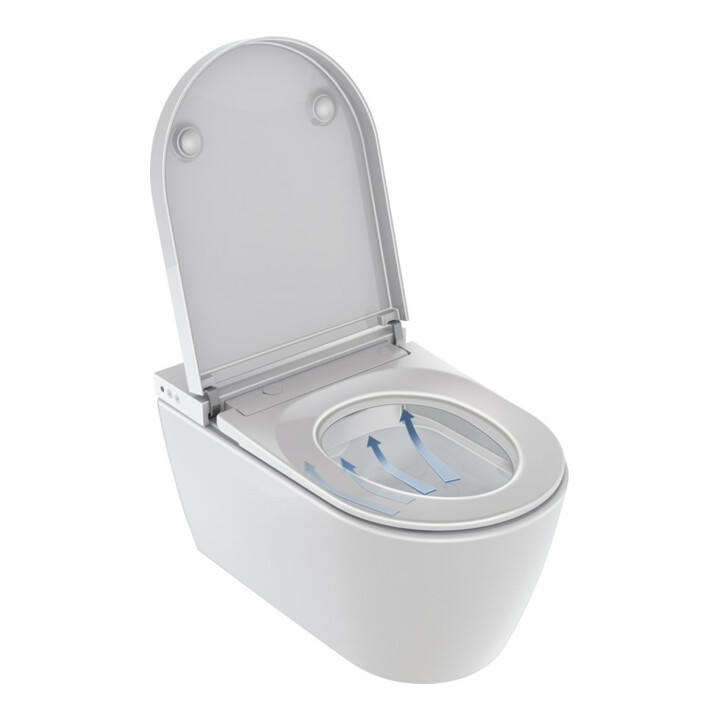 Duravit Starck Lite WC suspendu, cuvette à chasse profonde 37,8x57,5 cm, avec SensoWash, sans bride, blanc, sans bride