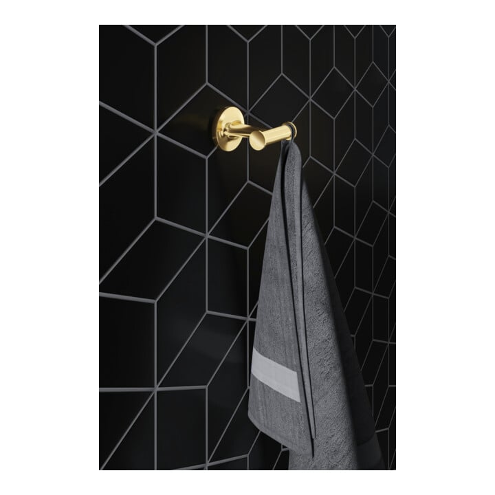 Duravit Starck T Crochet double pour serviette 6x7,6 cm, or poli