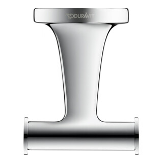 Duravit Starck T Patère double 6x7,6 cm, chrome