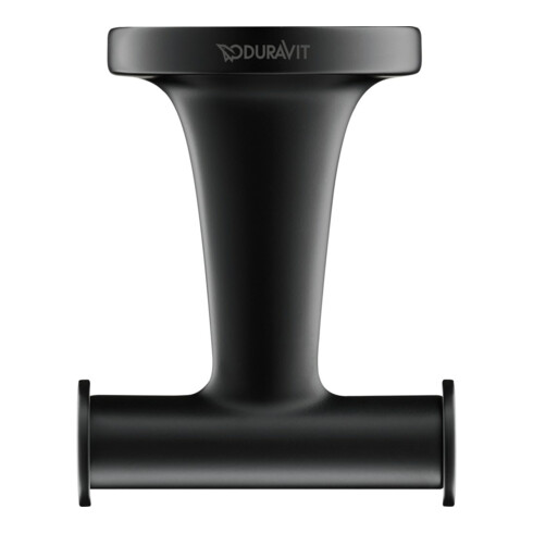 Duravit Starck T Patère double 6x7,6 cm, noir mat