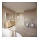 Duravit Starck T Support en verre double, mural, verre blanc mat, or poli-5