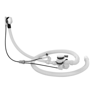 Duravit Supplément cr, f Ab/ÜL-G, avec bonde, avec fermeture à clapet