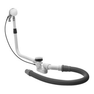 Duravit Supplément pour trop-plein/débordement, avec entrée de baignoire, chrome