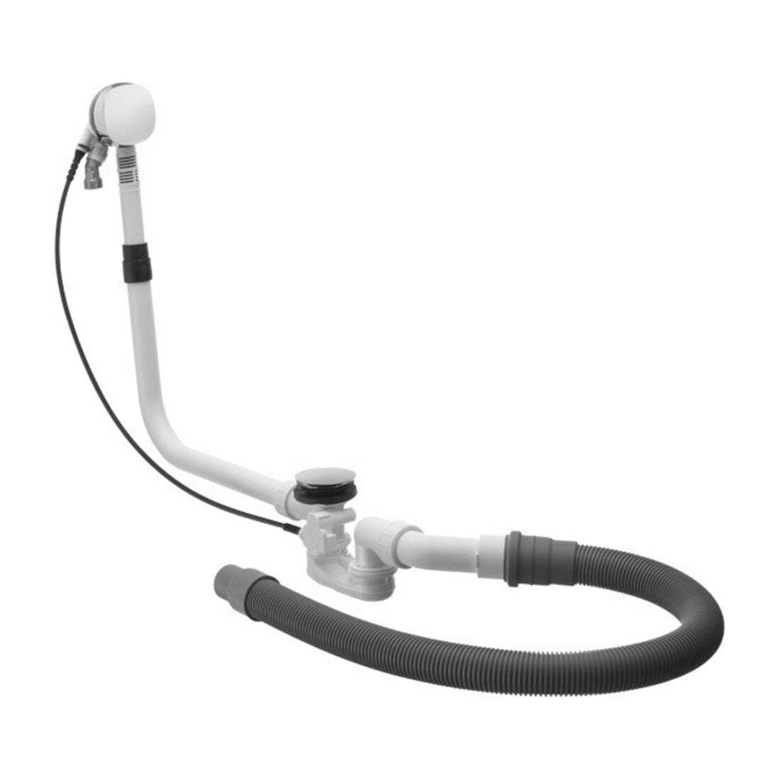 Duravit Supplément pour trop-plein/débordement, avec entrée de baignoire, chrome