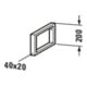 Duravit Support console 4x48 cm, porte-serviettes, chrome-3