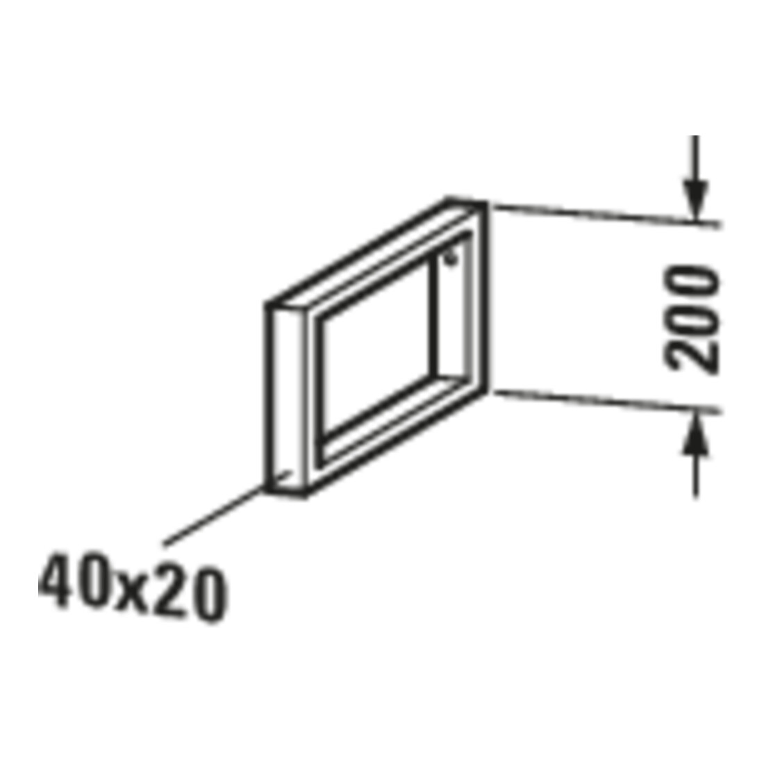 Duravit Support console 4x48 cm, porte-serviettes, chrome