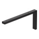 Duravit Support console angle 4x42,5 cm, poudré, noir diamant-1