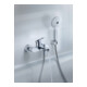 Duravit Support de douche fixe, plastique, chrome