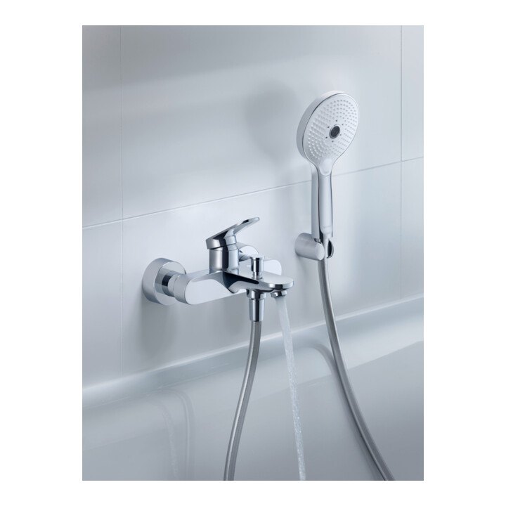 Duravit Support de douche fixe, plastique, chrome