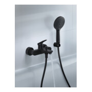 Duravit Support de douche fixe, plastique, noir mat-2