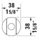 Duravit Support de douche fixe, plastique, noir mat-4
