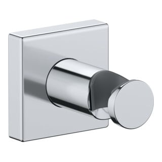 Duravit Support de douche fixe, rosace carrée, à MS, chrome