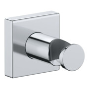 Duravit Support de douche fixe, rosace carrée, à MS, chrome