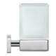 Duravit Support en verre Karree 7x10 cm, verre blanc mat, support chrome-1