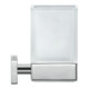 Duravit Support en verre Karree 7x10 cm, verre blanc mat, support chrome-2