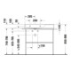 Duravit Support métallique DuraSquare 86,5x45cm, au sol, noir mat-2
