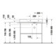 Duravit Support métallique DuraSquare 86,5x45cm, au sol, noir mat-5