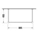 Duravit Support métallique Vero f MWT 032985, hauteur augmentée +6,5 cm, chromé-5