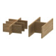 Duravit Système d'aménagement Universal Set 347x271x120mm, nature Oa solid, p WTU-1