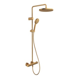 Duravit Système de douche 1000 MinusFlow Sortie 354 mm, avec thermostat, bronze brossé