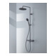 Duravit Système de douche 1000 MinusFlow Sortie 354mm, avec thermostat, noir mat