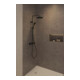 Duravit Système de douche 1000 MinusFlow Sortie 354mm, avec thermostat, noir mat