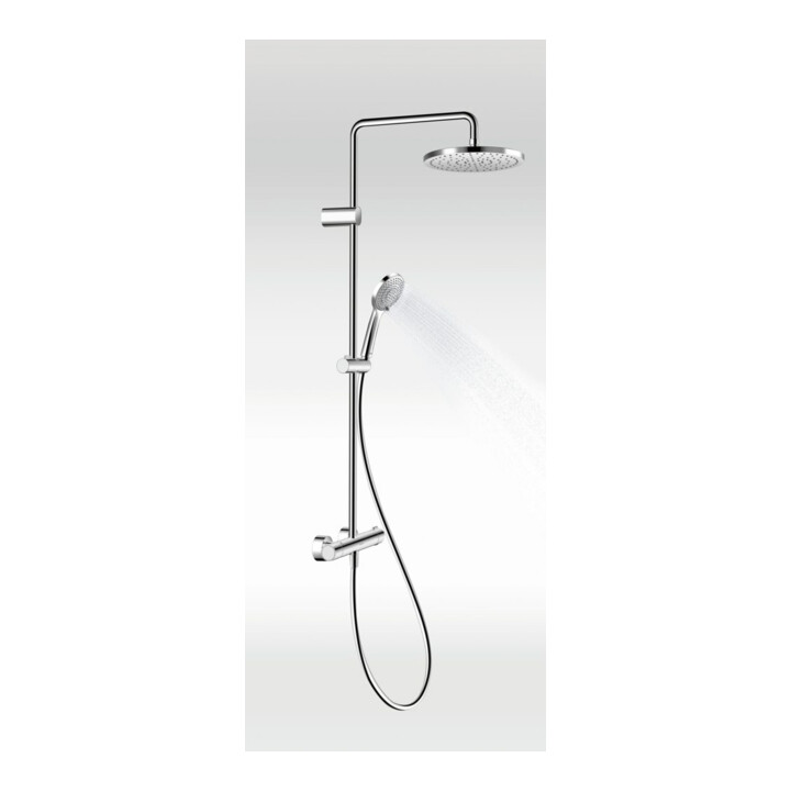 Duravit Système de douche 1000 Sortie 354mm, avec thermostat de douche, chrome