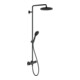Duravit Système de douche C.1 Sortie 350 mm, avec thermostat de douche, noir mat-1