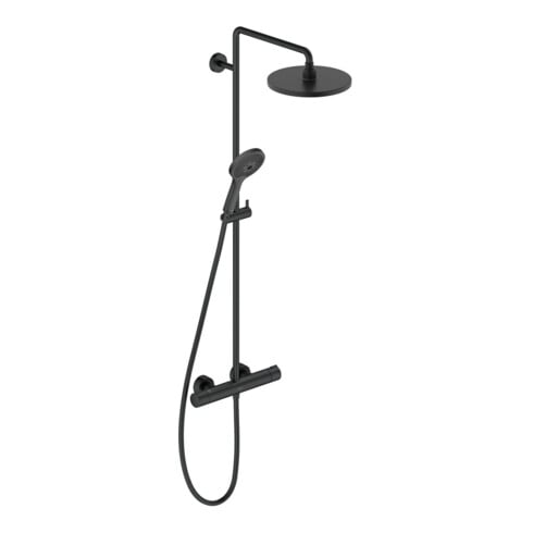 Duravit Système de douche C.1 Sortie 350 mm, avec thermostat de douche, noir mat