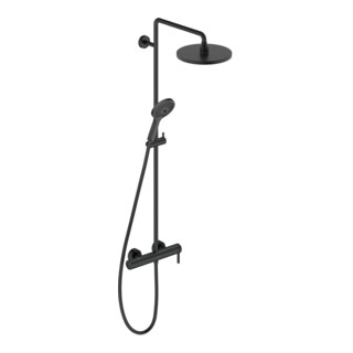 Duravit Système de douche C.1 Sortie 350 mm, mitigeur monocommande, noir mat