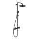 Duravit Système de douche C.1 Sortie 350 mm, mitigeur monocommande, noir mat-1