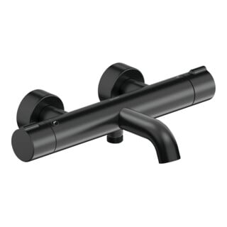 Duravit Thermostat de baignoire C.1 AP, avec dérivation et inversion, montage mural, noir mat