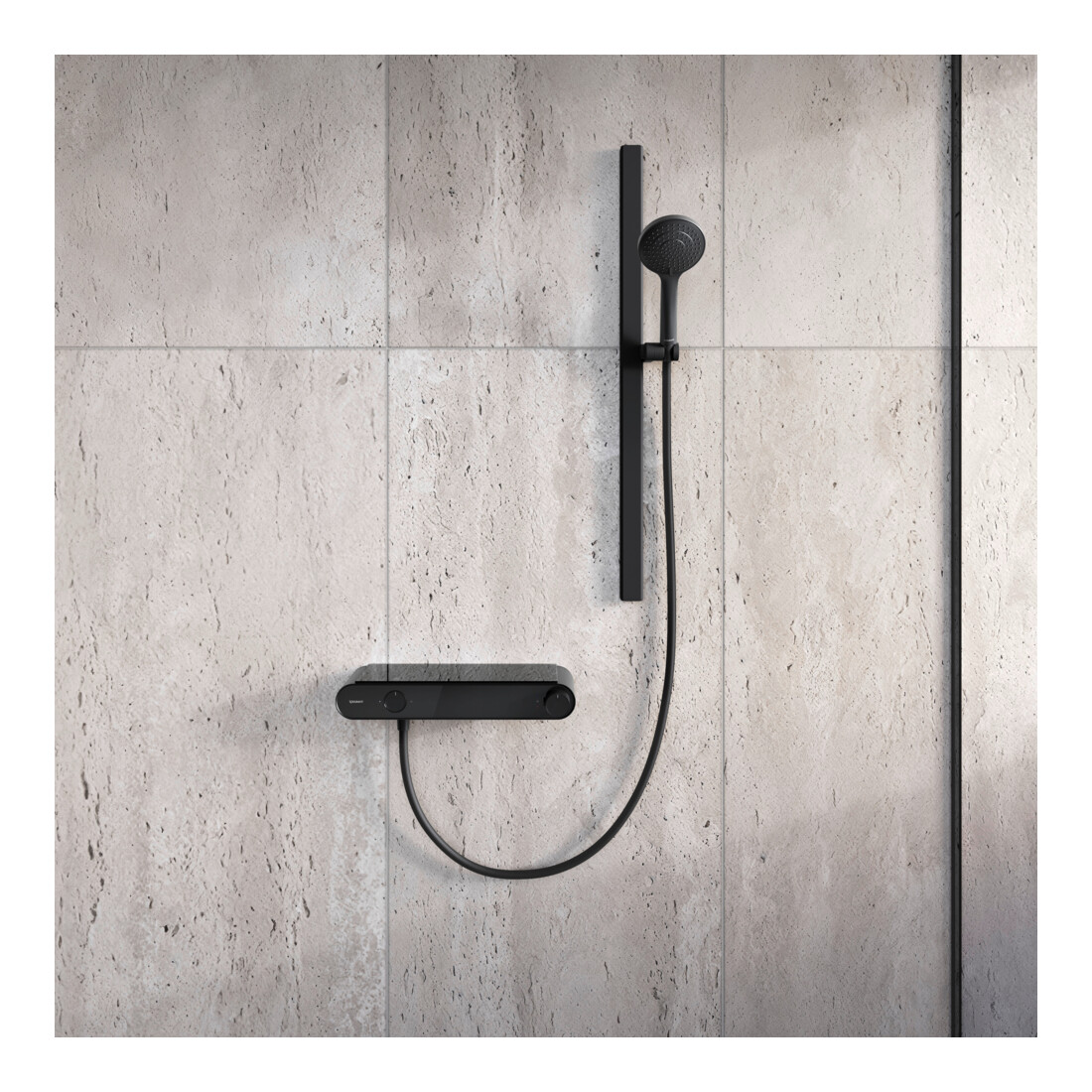 Duravit Thermostat de douche AP, 1 sortie, noir mat