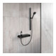 Duravit Thermostat de douche AP, 1 sortie, noir mat