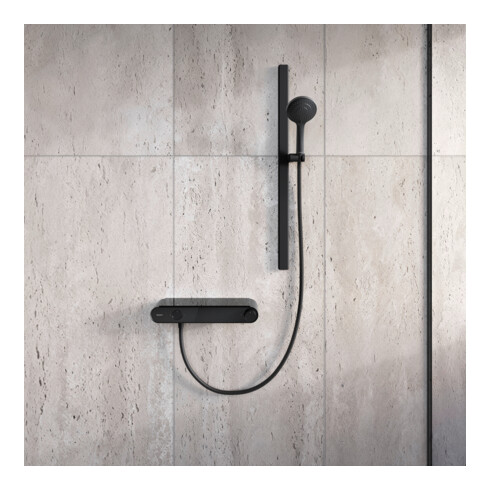 Duravit Thermostat de douche AP, 1 sortie, noir mat