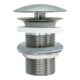 Duravit Tige de vidange d 72 mm, pour lavabo sans trop-plein, acier inox brossé-1