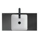 Duravit Tige de vidange d 72 mm, pour lavabo sans trop-plein, noir mat-1