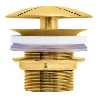 Duravit Tige de vidange Ø 72 mm, pour lavabo sans trop-plein, or poli