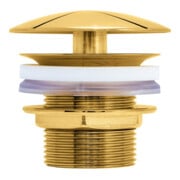 Duravit Tige de vidange Ø 72 mm, pour lavabo sans trop-plein, or poli-1