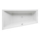 Duravit Trapez-Badewanne No. 1 150x80x46cm, EB-Version, 1 RS li, weiß-1