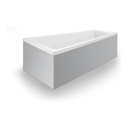 Duravit Trapez-Badewanne No. 1 150x80x46cm, EB-Version, 1 RS li, weiß