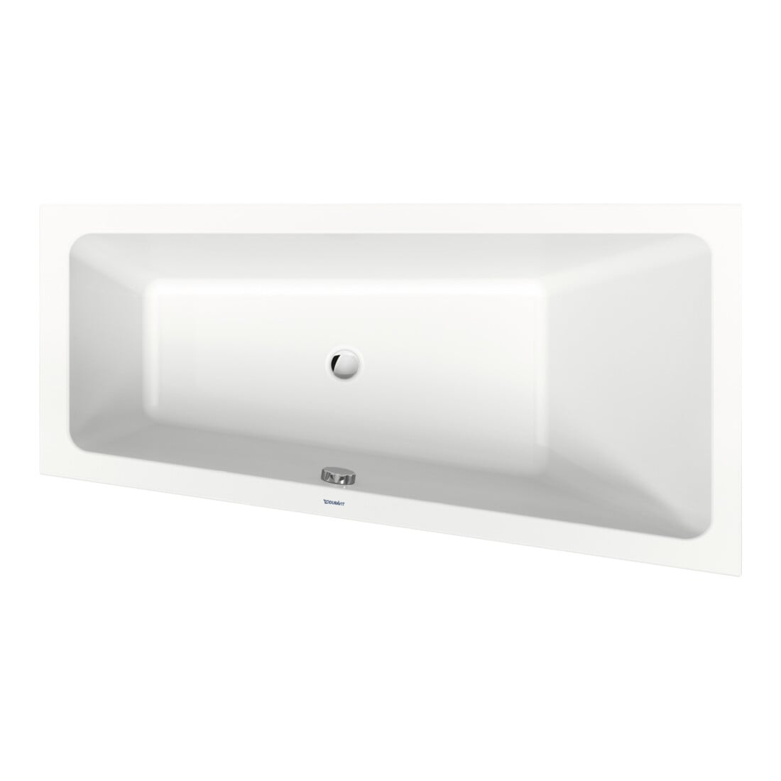 Duravit Trapez-Badewanne No. 1 150x80x46cm, EB-Version, 1 RS re, weiß