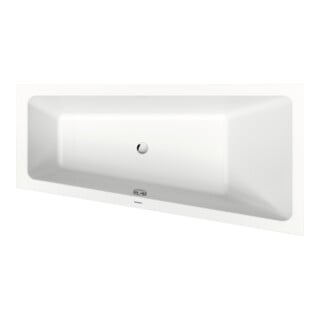Duravit Trapez-Badewanne No. 1 160x85x46cm, EB-Version, 1 RS re, weiß