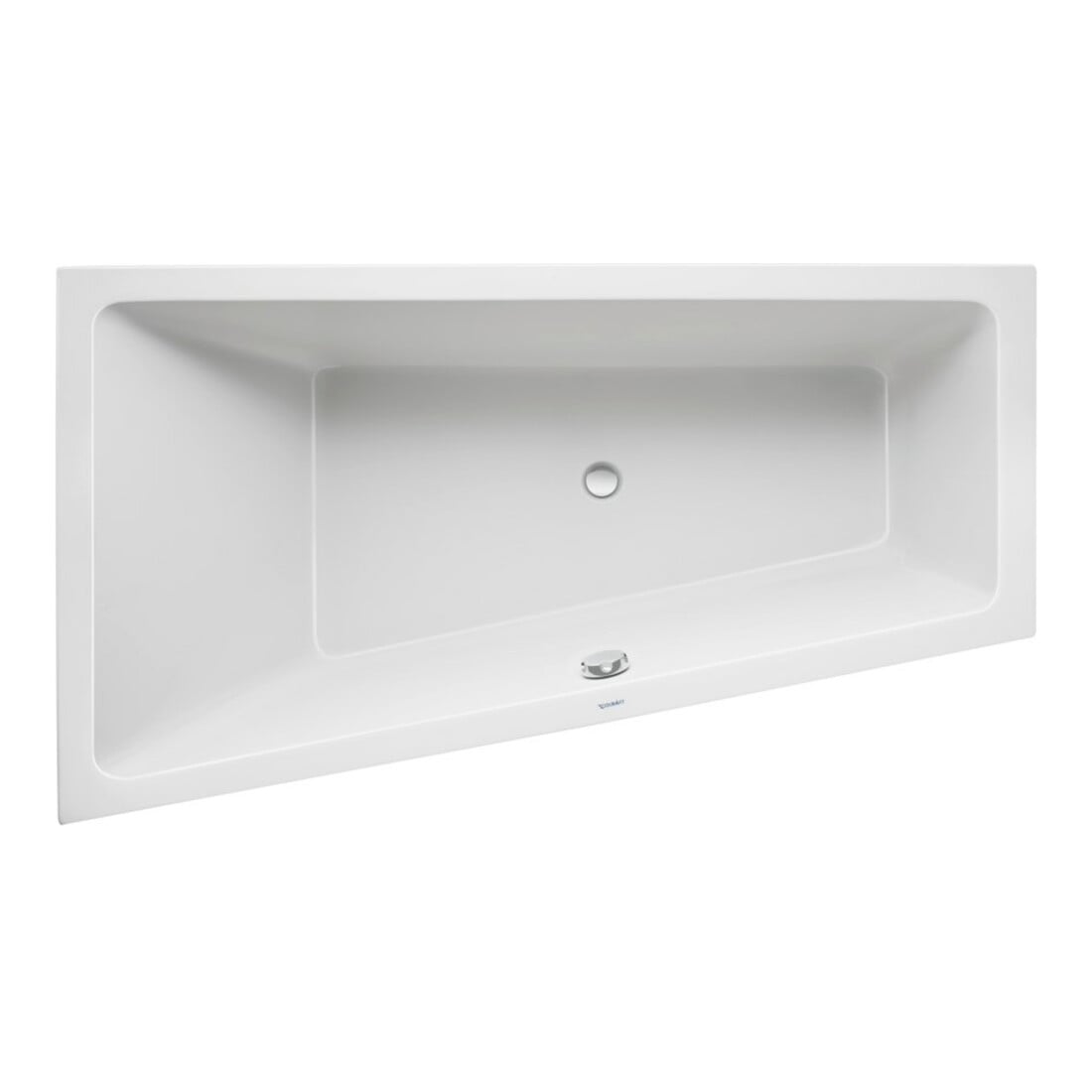 Duravit Trapez-Badewanne No. 1 170x100x46cm, EB-Version, 1 RS li, weiß