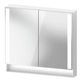 Duravit Uni Armoire miroir Type F Qatego 80x75x15,5 cm, blanc mat, 2 portes, suspendue
