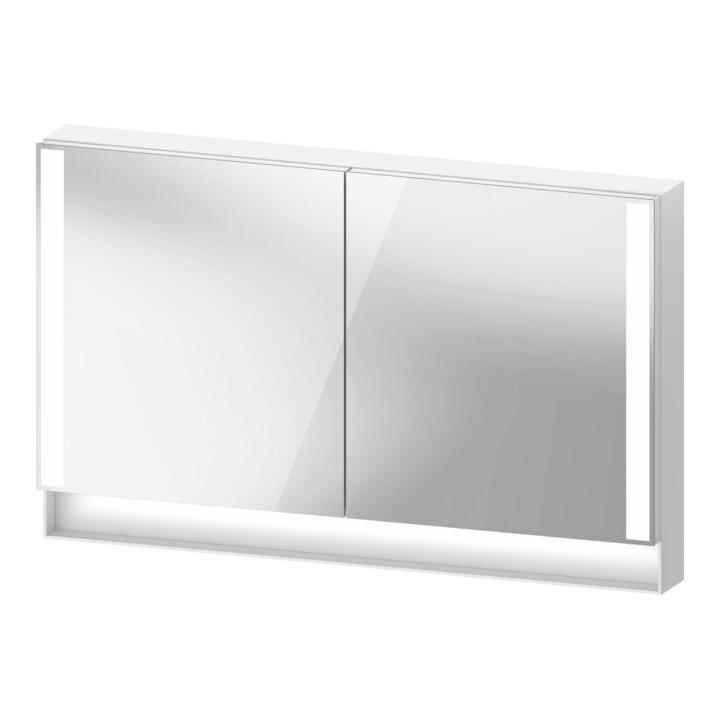 Duravit Uni Armoire miroir type J Qatego 120x75x15,5 cm, blanc mat, 2 portes, suspendue